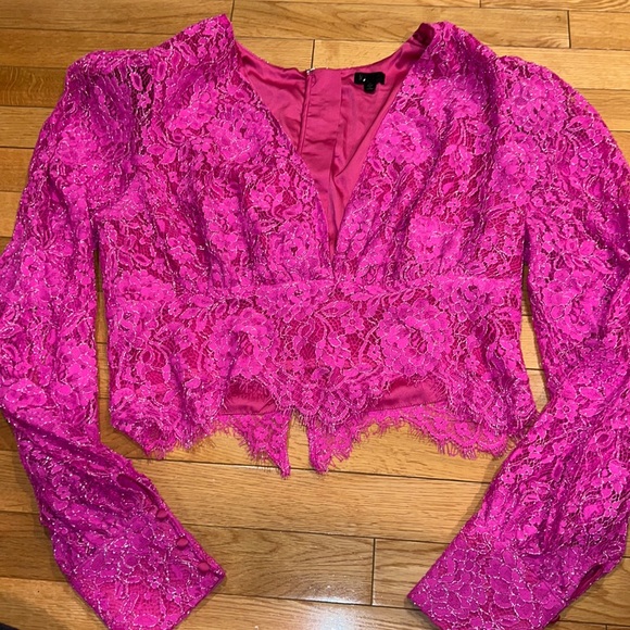 Pink lacey top - Picture 2 of 9